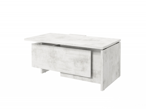 Стол с опорной тумбой FB-117R.DD (R) Хромикс белый Стол с опорной тумбой FB-117R.DD (R) Хромикс белый