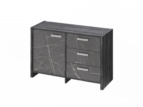 Тумба двухсекционная FI-12-01.G. Древесина Графит/Камень Пьетра Гриджиа черный Тумба двухсекционная FI-12-01.G. Древесина Графит/Камень Пьетра Гриджиа черный