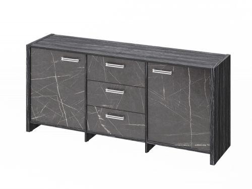 Тумба трехсекционная FI-13-01.G. Древесина Графит/Камень Пьетра Гриджиа черный Тумба трехсекционная FI-13-01.G. Древесина Графит/Камень Пьетра Гриджиа черный