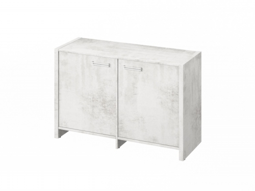 Тумба двухсекционная FI-12-02.D Хромикс белый Тумба двухсекционная FI-12-02.D Хромикс белый