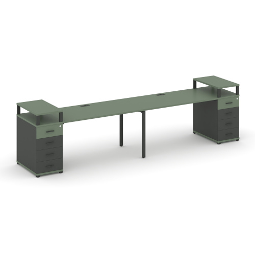 Бенч-система на 2 места с 2 опорными тумбами Concept CN.ORS-425 фото 2 Бенч-система на 2 места с 2 опорными тумбами Concept CN.ORS-425 фото 2