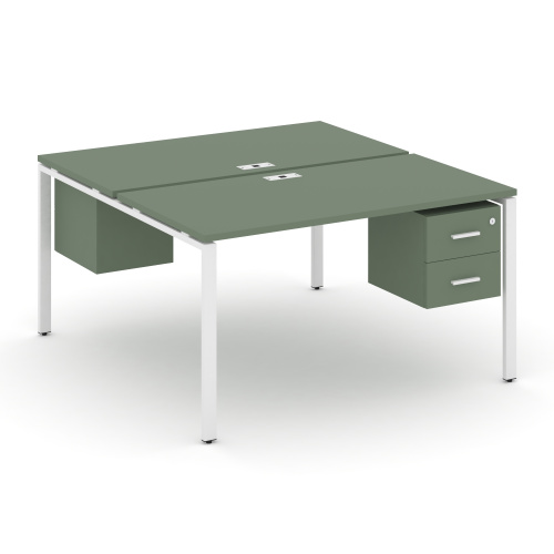 Бенч-система на 2 места с подвесными тумбами Concept CN.DRS-114 Бенч-система на 2 места с подвесными тумбами Concept CN.DRS-114