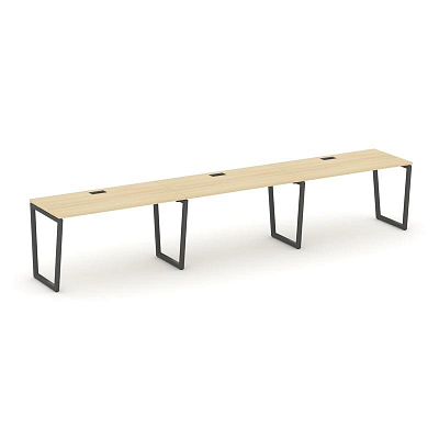 Style Project Рабочая станция 1 сторон. SN-4T2.ORS-033 Акация Лорка/Металл Антрацит/Заглушка Пластик