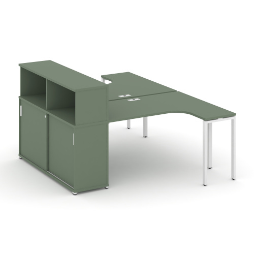 Бенч-система с опорным шкафом-купе с надставкой Concept CN.DSA-219 Бенч-система с опорным шкафом-купе с надставкой Concept CN.DSA-219