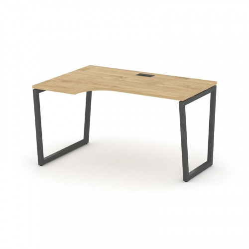 Style Project Стол рабочий эргоном. SN-4T2.SPA-001(L) Акация Лорка/Металл Антрацит/Заглушка Пластик фото 22