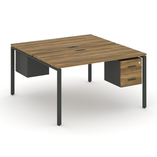 Бенч-система на 2 места с подвесными тумбами Concept CN.DRS-114 Бенч-система на 2 места с подвесными тумбами Concept CN.DRS-114