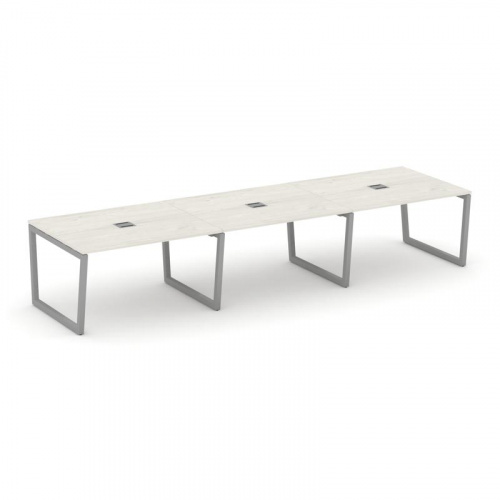 Style Project Стол переговорный SN-5T2.SPRG-054 Акация Лорка/Металл Антрацит/Заглушка Металл Антраци фото 12