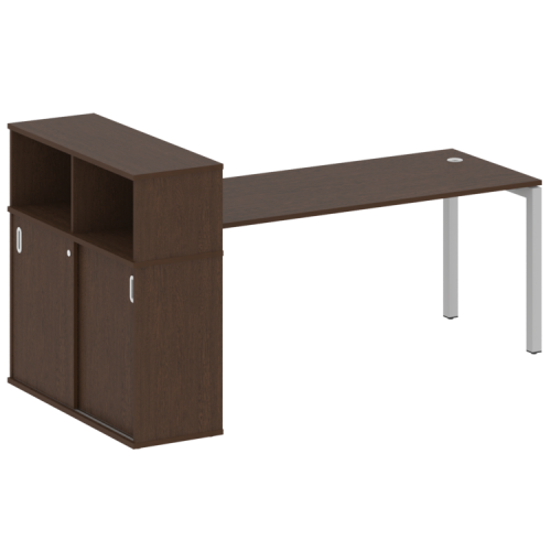 Стол офисный с шкафом-купе на П-обр. м/к Metal System Quattro 50БП.РС-СШК-3.5 фото 10 Стол офисный с шкафом-купе на П-обр. м/к Metal System Quattro 50БП.РС-СШК-3.5 фото 10