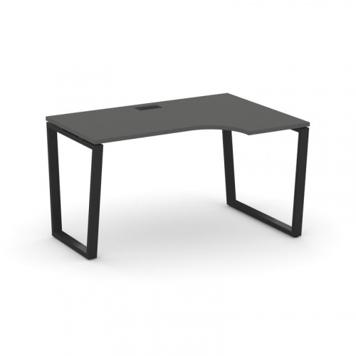 Style Project Стол рабочий эргоном. SN-6T2.SPA-011(R) Акация Лорка/Металл Антрацит/Заглушка Пластик фото 7