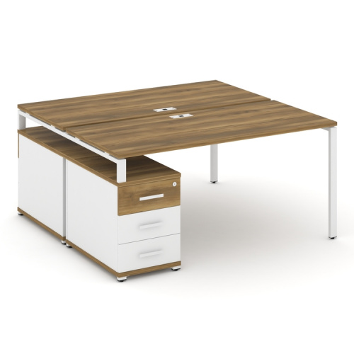 Бенч-система на 2 места с опорной тумбой Concept CN.DRS-304 фото 7