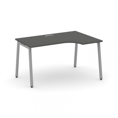 Style Project Стол рабочий эргоном. SN-4A.SPA-002(R) Дуб Табак/Металл Белый 1580*600/980*750 фото 3