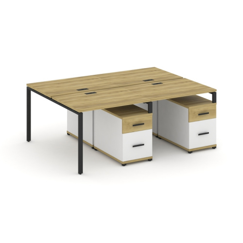 Бенч-система на 4 места с 2 опорными тумбами Concept CN.DRS-321 фото 6