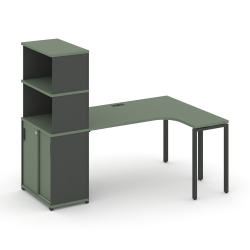 Стол эргономичный с опорным шкафом-купе Concept CN.SA-221(R) Стол эргономичный с опорным шкафом-купе Concept CN.SA-221(R)