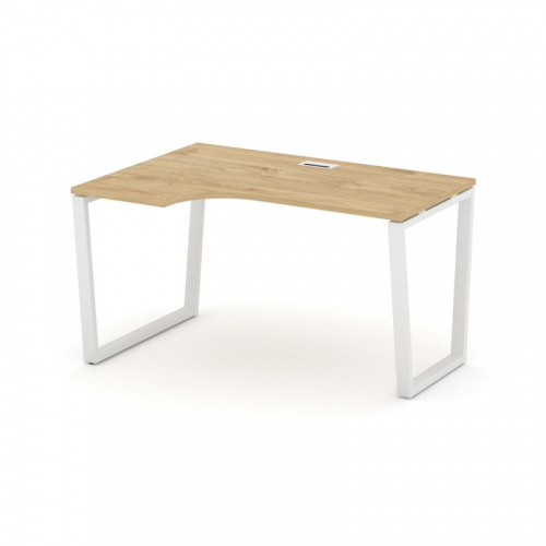 Style Project Стол рабочий эргоном. SN-6T2.SPA-002(L) Акация Лорка/Металл Антрацит/Заглушка Пластик фото 3