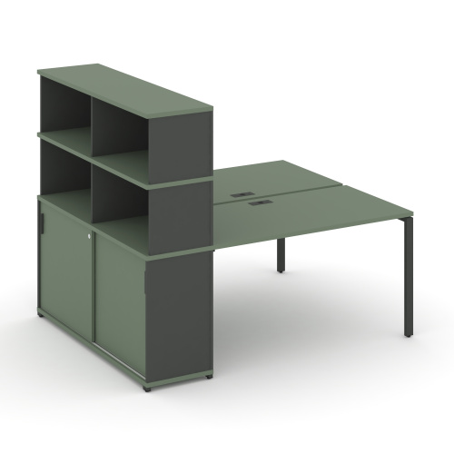 Бенч-система с опорным шкафом-купе с надставкой Concept CN.DRS-243 фото 2 Бенч-система с опорным шкафом-купе с надставкой Concept CN.DRS-243 фото 2