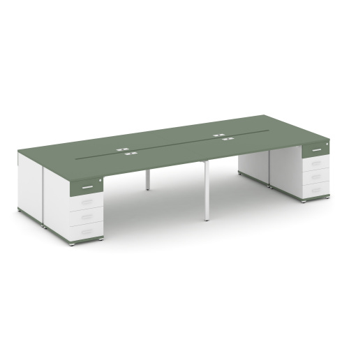 Бенч-система на 4 места с 2 опорными тумбами Concept CN.DRS-426 фото 5 Бенч-система на 4 места с 2 опорными тумбами Concept CN.DRS-426 фото 5