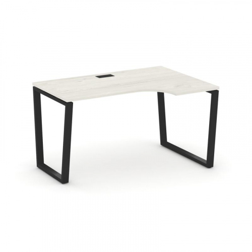 Style Project Стол рабочий эргоном. SN-6T2.SPA-011(R) Акация Лорка/Металл Антрацит/Заглушка Пластик фото 6