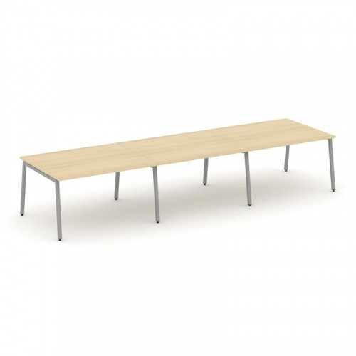 Style Project Стол переговорный SN-4A.SPRG-054.3 Вяз Благородный/Металл Белый 4740*1180*750 фото 3 Style Project Стол переговорный SN-4A.SPRG-054.3 Вяз Благородный/Металл Белый 4740*1180*750 фото 3