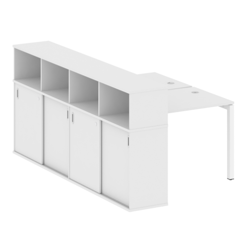 Бенч-система с шкафом-купе на П-обр. м/к Metal System Quattro 50БП.РС-СШК-4.1 фото 14 Бенч-система с шкафом-купе на П-обр. м/к Metal System Quattro 50БП.РС-СШК-4.1 фото 14