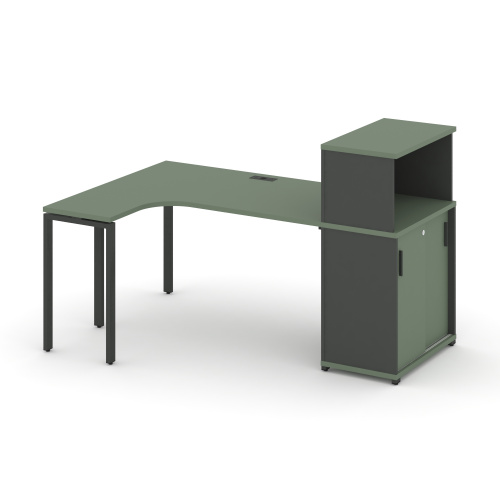 Стол эргономичный с опорным шкафом-купе Concept CN.SA-219(L) Стол эргономичный с опорным шкафом-купе Concept CN.SA-219(L)