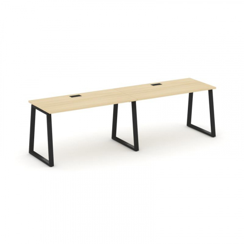 Style Project Рабочая станция 1 сторон. SN-6T1.ORS-014 Акация Лорка/Металл Антрацит/Заглушка Пластик фото 4