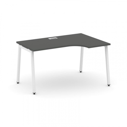 Style Project Стол рабочий эргоном. SN-4A.SPA-002(R) Дуб Табак/Металл Белый 1580*600/980*750 фото 24