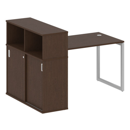 Стол офисный с шкафом-купе на О-обр. м/к Metal System Quattro 40БО.РС-СШК-3.2 фото 6