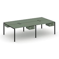 Бенч-система на 4 места с подвесными тумбами Concept CN.DRS-131