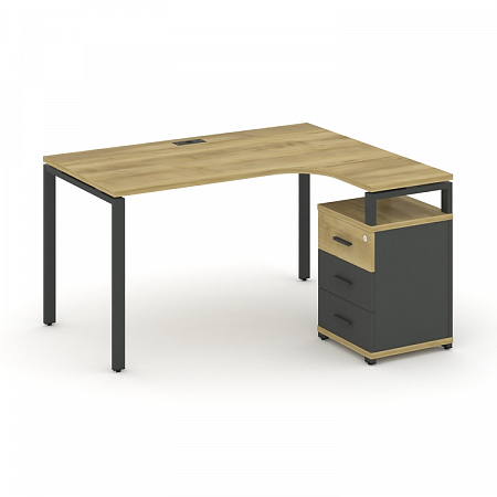 Стол эргономичный с опорной тумбой Concept CN.SA-305(R)