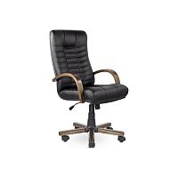 Кресло руководителя Атлант (Дерево D8) (Натуральная кожа)