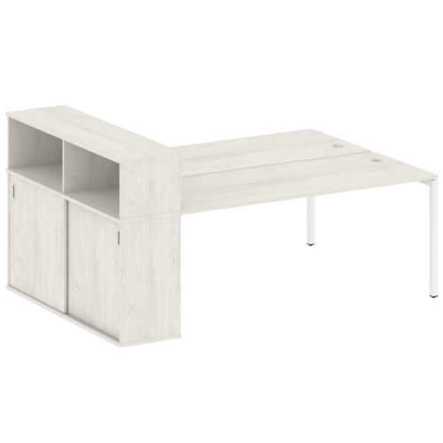 Бенч-система с шкафом-купе на П-обр. м/к Metal System Quattro 40БП.РС-СШК-2.5 фото 7 Бенч-система с шкафом-купе на П-обр. м/к Metal System Quattro 40БП.РС-СШК-2.5 фото 7