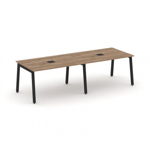 Style Project Стол переговорный SN-5A.SPRG-012 Дуб Табак/Металл Белый 2360*980*750 фото 12