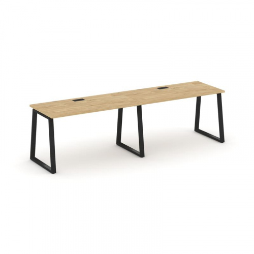 Style Project Рабочая станция 1 сторон. SN-6T1.ORS-014 Акация Лорка/Металл Антрацит/Заглушка Пластик