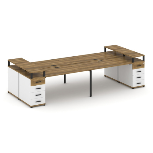 Бенч-система на 4 места с 2 опорными тумбами Concept CN.DRS-443 фото 7