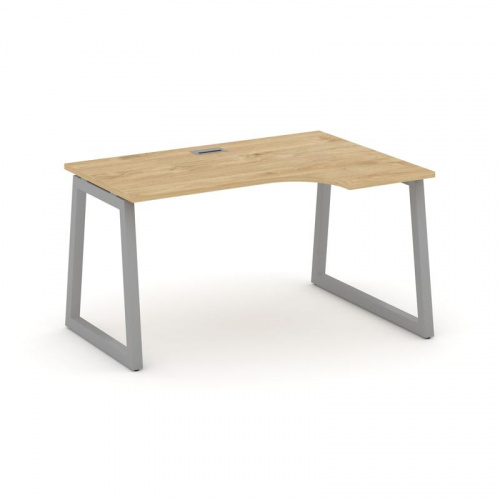 Style Project Стол рабочий эргоном. SN-5T1.SPA-022(R) Акация Лорка/Металл Антрацит/Заглушка Пластик фото 2