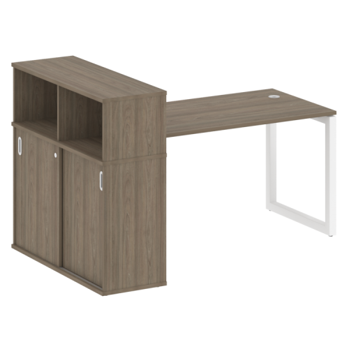 Стол офисный с шкафом-купе на О-обр. м/к Metal System Quattro 50БО.РС-СШК-3.3 фото 3