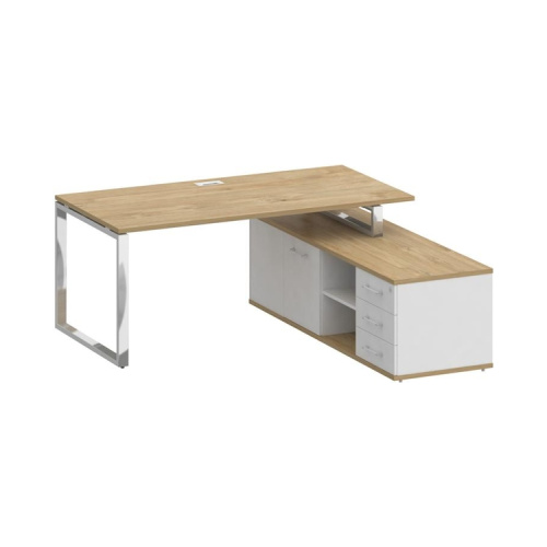 Стол руководителя (С опорной греденцией) Shift SK.SRG-180 (R)