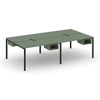 Бенч-система на 4 места с подвесными тумбами Concept CN.DRS-123