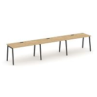 Style Project Рабочая станция 1 сторон. SN-4A.ORS-034 Тиквуд Светлый/Металл Антрацит 4740*600*750