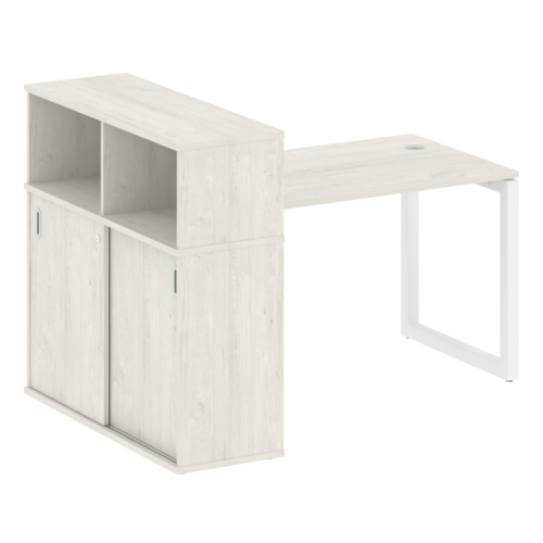 Стол офисный с шкафом-купе на О-обр. м/к Metal System Quattro 50БО.РС-СШК-3.2 фото 9 Стол офисный с шкафом-купе на О-обр. м/к Metal System Quattro 50БО.РС-СШК-3.2 фото 9