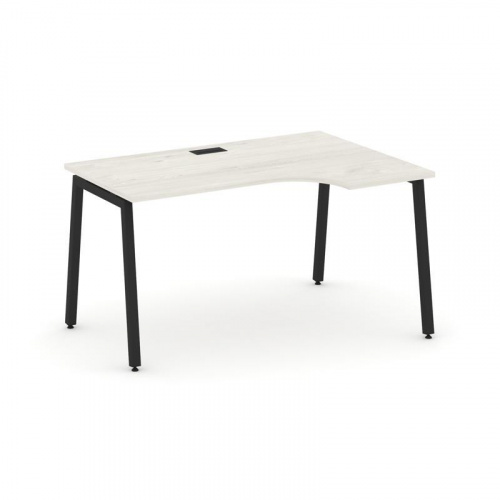 Style Project Стол рабочий эргоном. SN-4A.SPA-002(R) Дуб Табак/Металл Белый 1580*600/980*750 фото 8