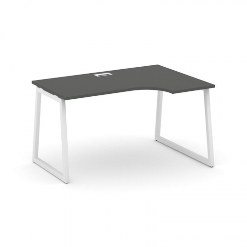 Style Project Стол рабочий эргоном. SN-4T1.SPA-012(R) Акация Лорка/Металл Антрацит/Заглушка Пластик фото 24