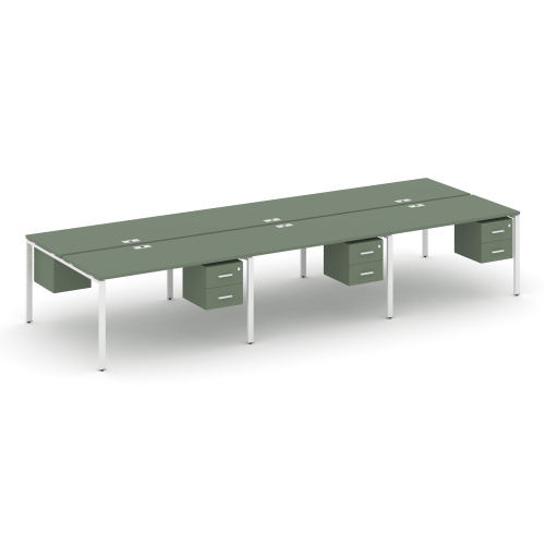 Бенч-система на 6 мест с подвесными тумбами Concept CN.DRS-155 Бенч-система на 6 мест с подвесными тумбами Concept CN.DRS-155