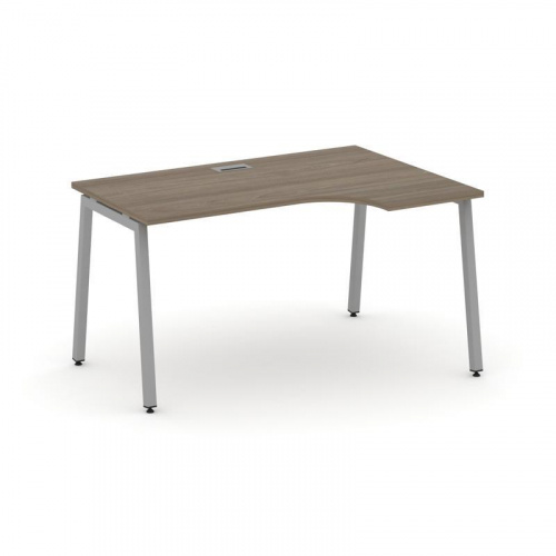 Style Project Стол рабочий эргоном. SN-4A.SPA-002(R) Дуб Табак/Металл Белый 1580*600/980*750 фото 11