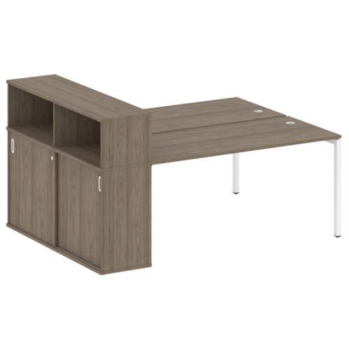 Бенч-система с шкафом-купе на П-обр. м/к Metal System Quattro 40БП.РС-СШК-2.4 фото 2 Бенч-система с шкафом-купе на П-обр. м/к Metal System Quattro 40БП.РС-СШК-2.4 фото 2