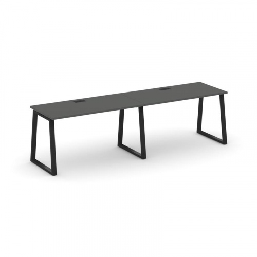 Style Project Рабочая станция 1 сторон. SN-6T1.ORS-014 Акация Лорка/Металл Антрацит/Заглушка Пластик фото 6