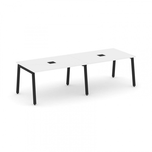 Style Project Стол переговорный SN-5A.SPRG-012 Дуб Табак/Металл Белый 2360*980*750 фото 9