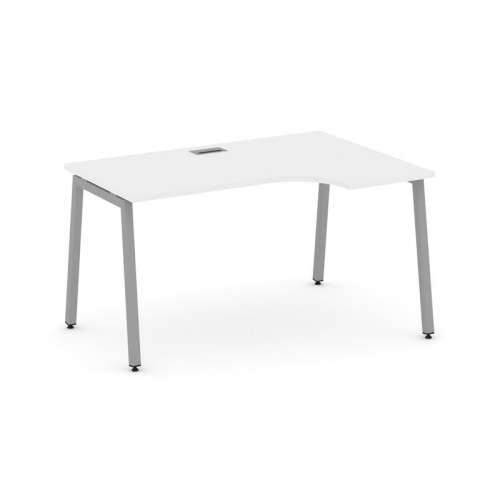 Style Project Стол рабочий эргоном. SN-4A.SPA-002(R) Дуб Табак/Металл Белый 1580*600/980*750 фото 7