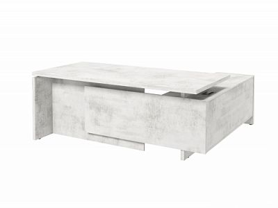 Стол с опорной тумбой FB-119L.DD Хромикс белый