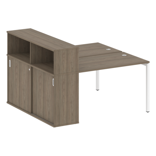 Бенч-система с шкафом-купе на П-обр. м/к Metal System Quattro 40БП.РС-СШК-2.2 фото 2 Бенч-система с шкафом-купе на П-обр. м/к Metal System Quattro 40БП.РС-СШК-2.2 фото 2